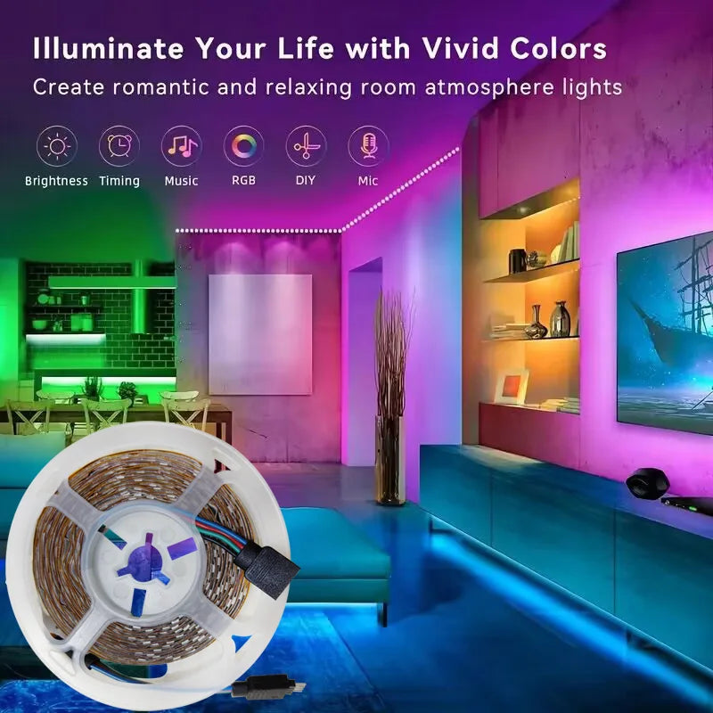 Vibrant Bluetooth LED Strip Lights™